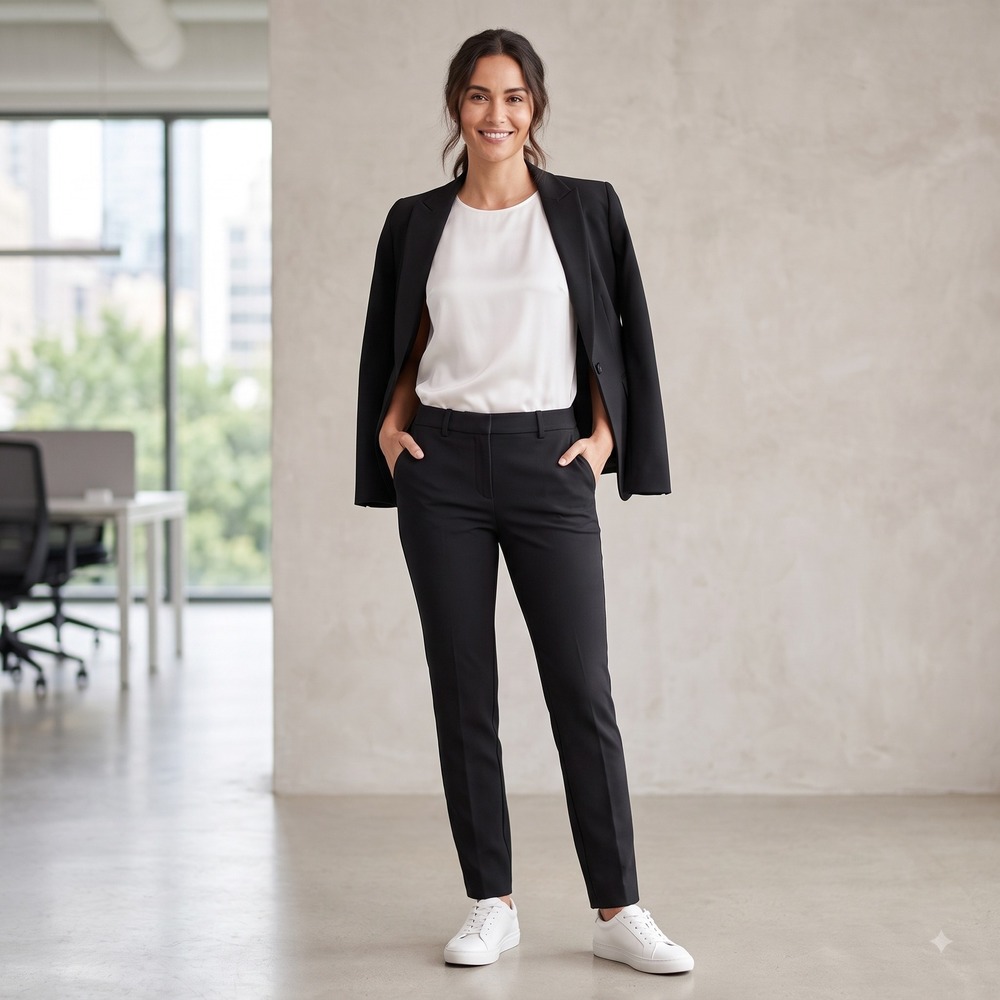White House Black Market Slim Ankle Pants Black Womens Size 6R Dress Work